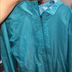 Teal Columbia Rain Jacket